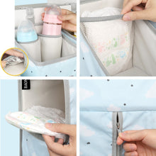 Load image into Gallery viewer, 3 in 1 BABY CRIB &amp; DIAPER HANGING BAG ORGANIZER